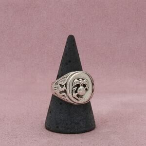 sterling silver mens vintage us marine corps service ring size 9.25